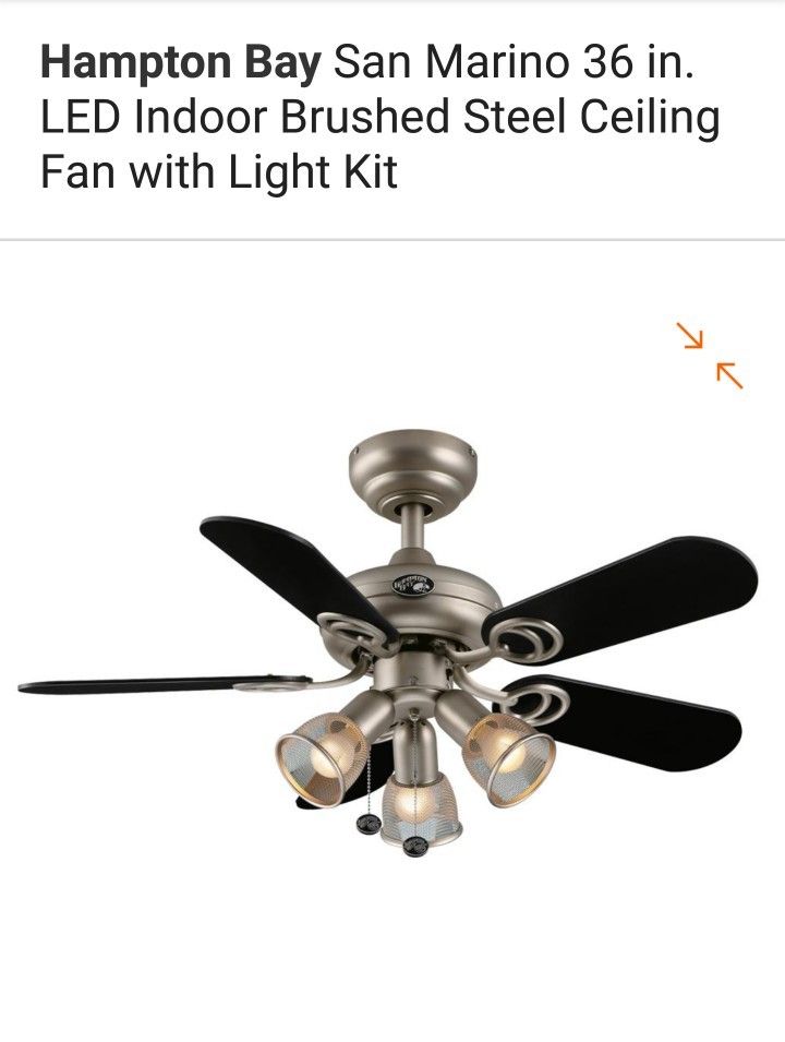 Hampton Bay San Marino 36in Ceiling Fan Oil rubbed bronze Finish