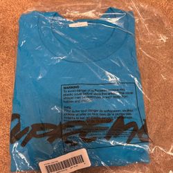 Supreme Futura Logo Tee Blue m (2020)