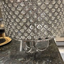 Silver Crystal Chandelier