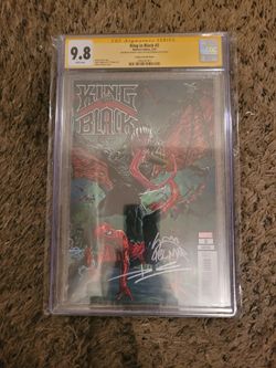 CGC 9.8. Signed  By Donny Cates And Ryan  Stegman  COMIC BOOK  KING in BLACK  #2!!