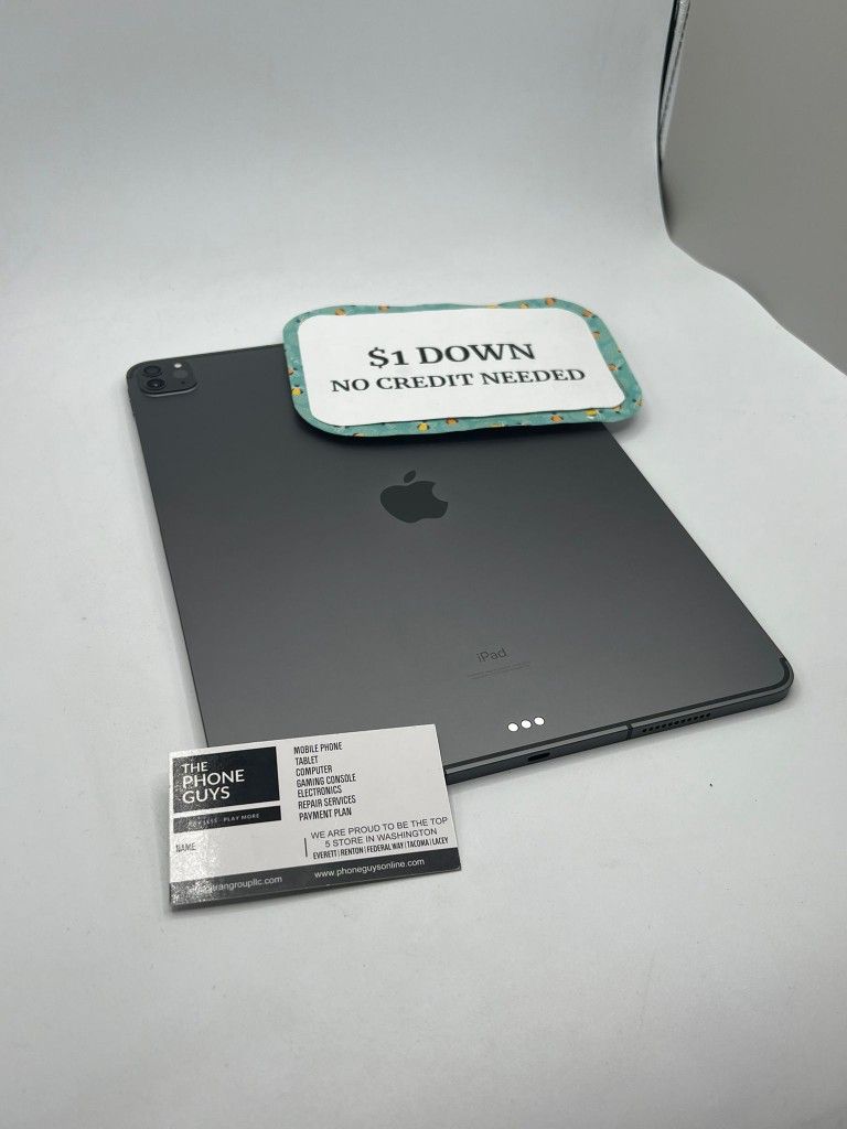 Apple IPad Pro 11 3rd Gen Tablet - 90 DAY WARRANTY - $1 DOWN - NO CREDIT NEEDED