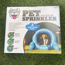 Pet  Sprinkler 3 Super Spray Zones Over 2ft tall