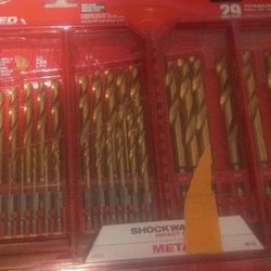 Mikwuakkee Red Helix Drill Bit Set