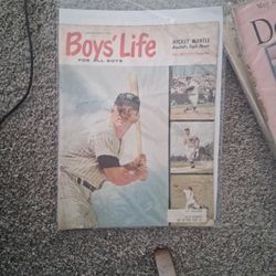 Vintage Magazine W/ Mikey Mantle 