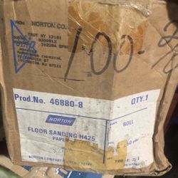 Norton20 Yard Roll Of  8 Inches  Sanding Paper Grade 100 For  EZ8 Sanding  Machines 