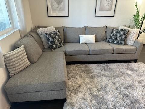 Beautiful Grey Sectional Couch