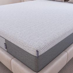 BedStory Extra Firm Mattress Topper 3 Inch King Size - Copper Gel Green Tea Infused Cooling Mattress Pad