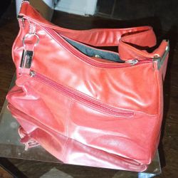Aurielle Red Leather Handbag