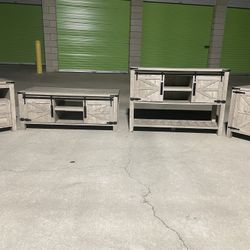 *Free Delivery* Living Room Coffee Entertainment Side Table Set