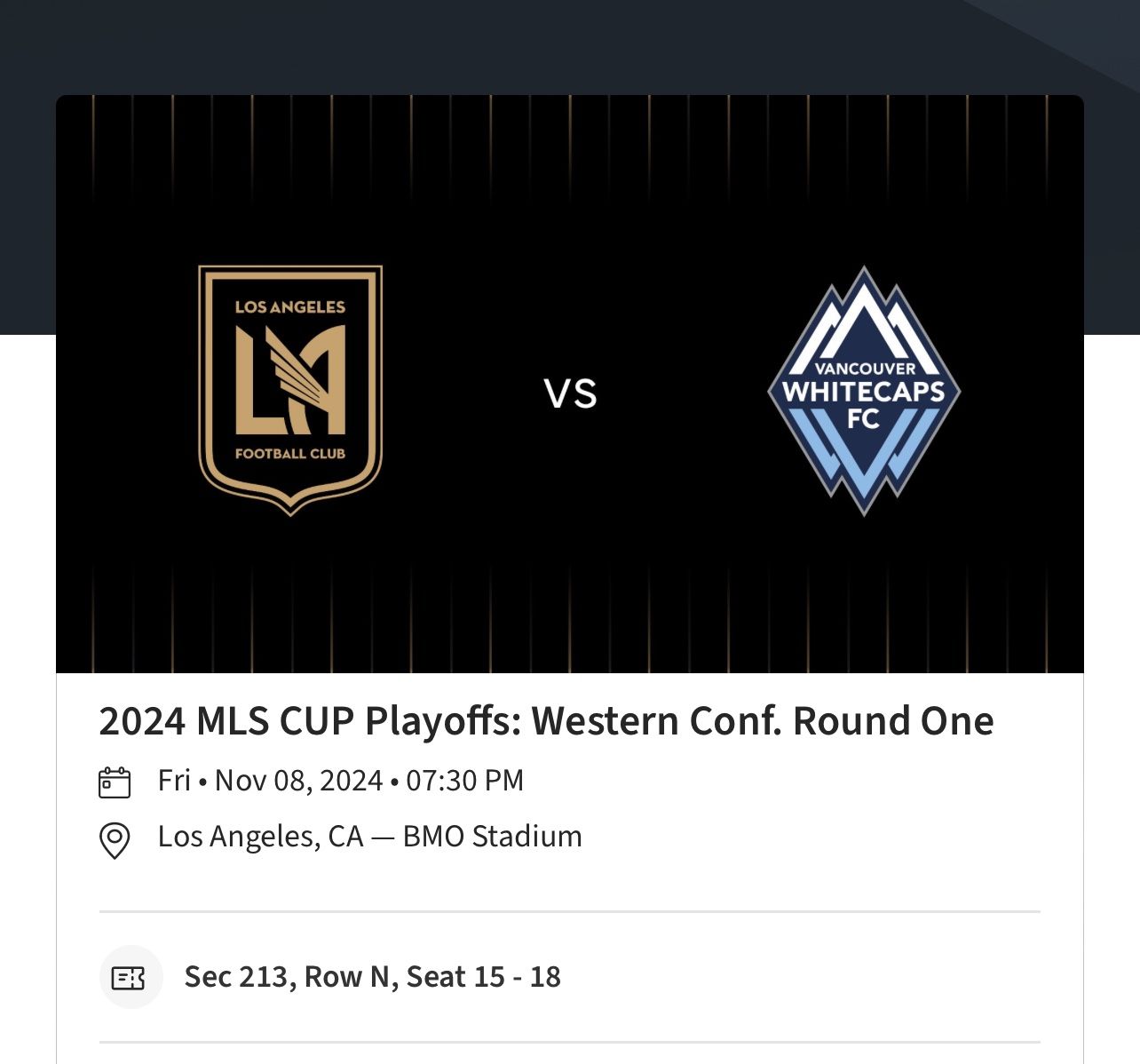 LAFC VS WHITECAPS