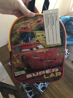 Brand new petite cars backpack