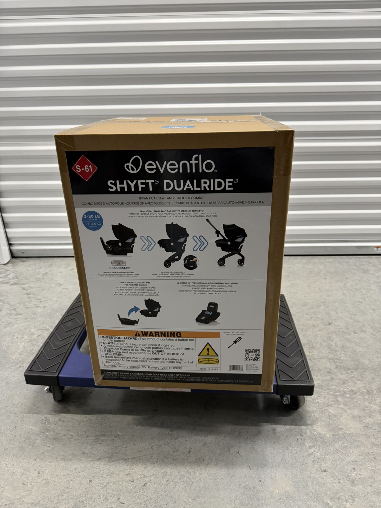 Evenflo Shyft DualRide Infant Car Seat & Stroller - Beaufort Black