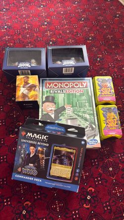 🎮 Gaming & Collectibles Bundle – Monopoly, Magic: The Gathering, Figures & More