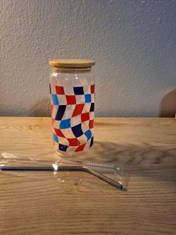 Funky plaid cup