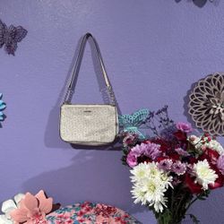 VINTAGE Calvin Klein White Saddle Off the Shoulder Bag