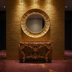 45" Golden Solstice Beveled Mirror 