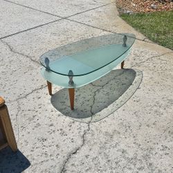 Glass Two Layer Coffee Table 