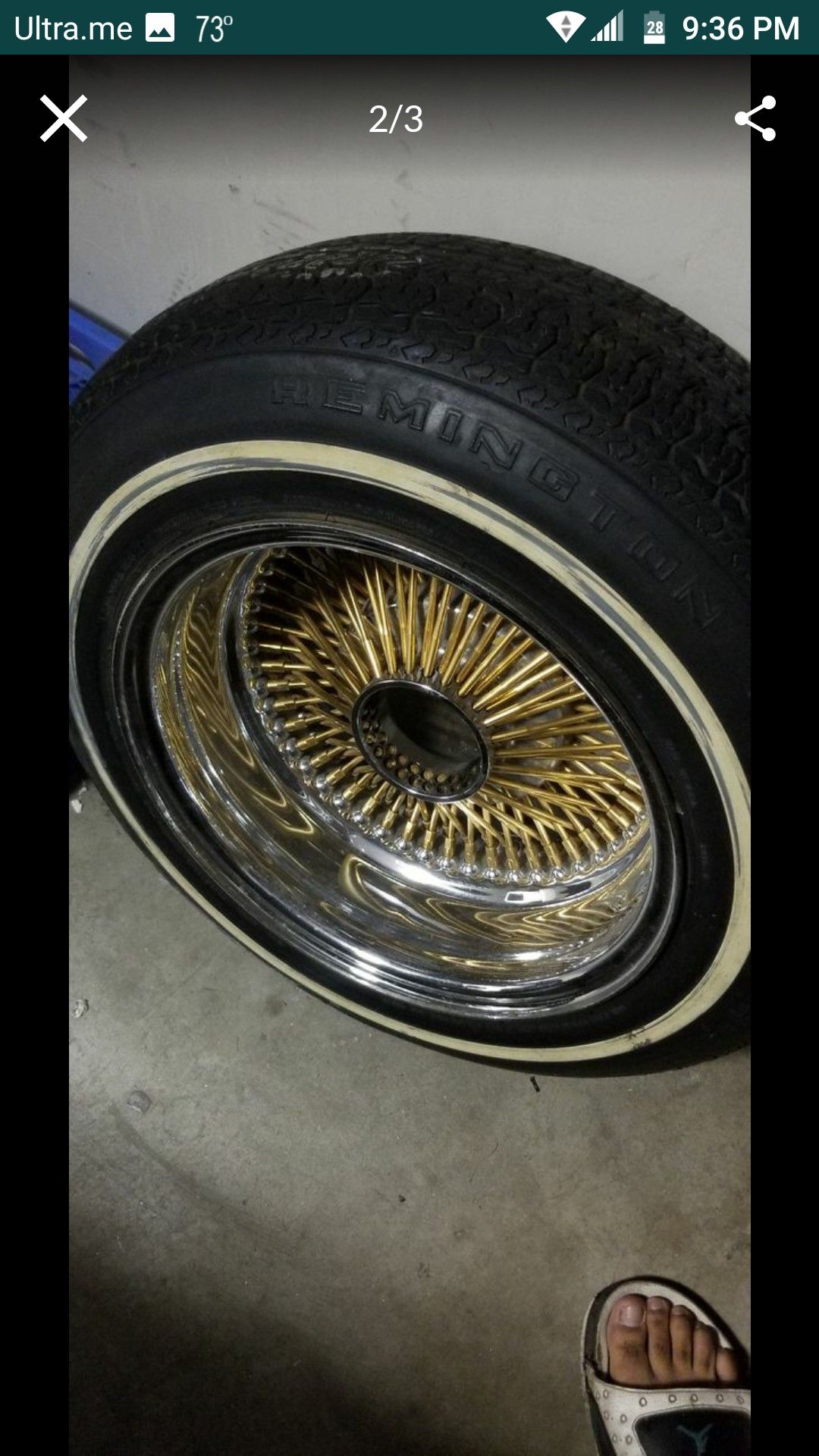 Gold spoke rim