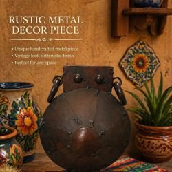 Rustic Handcrafted Metal Owl Decor