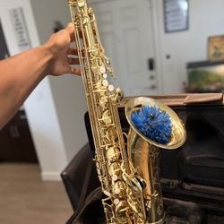 Giardinelli GTS-10 Tenor Saxophone – Excellent Condition w/ Case, Unused Mouthpiece, & Pad Savers