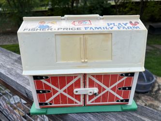 Vintage 1967 Fisher Price Play Family Barn - Barn Only