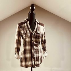NWT Maurice’s Plaid Top - S