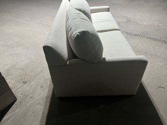 Light Gray Fabric Pull Out Sofa