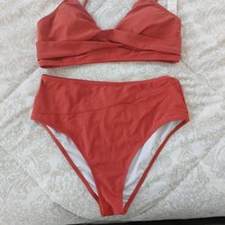 New Beautiful Brownish Bathing Suit Size LARGE.  See Photo's.  Cash Pickup Only 