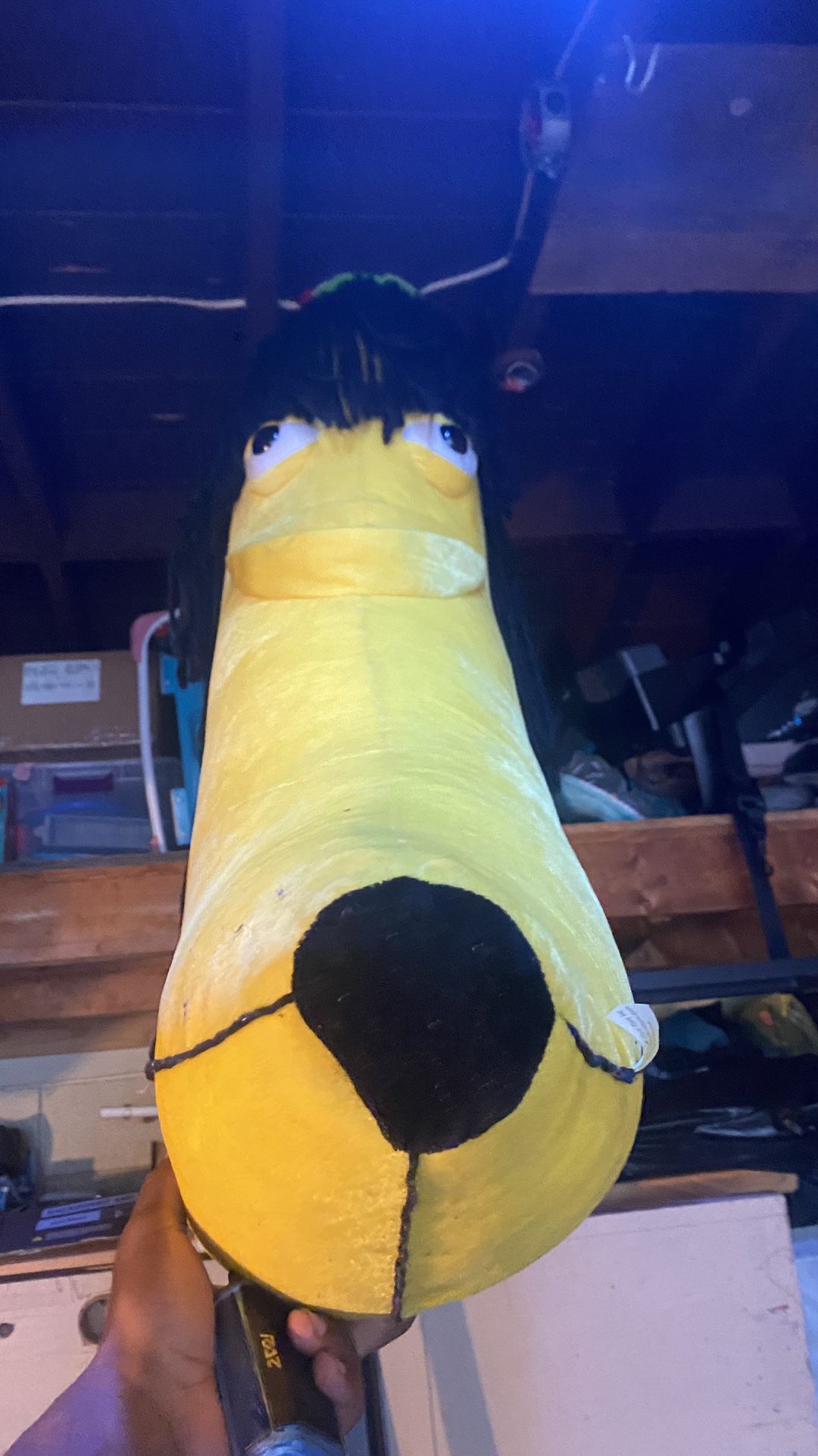 a giant Rasta banana plushie