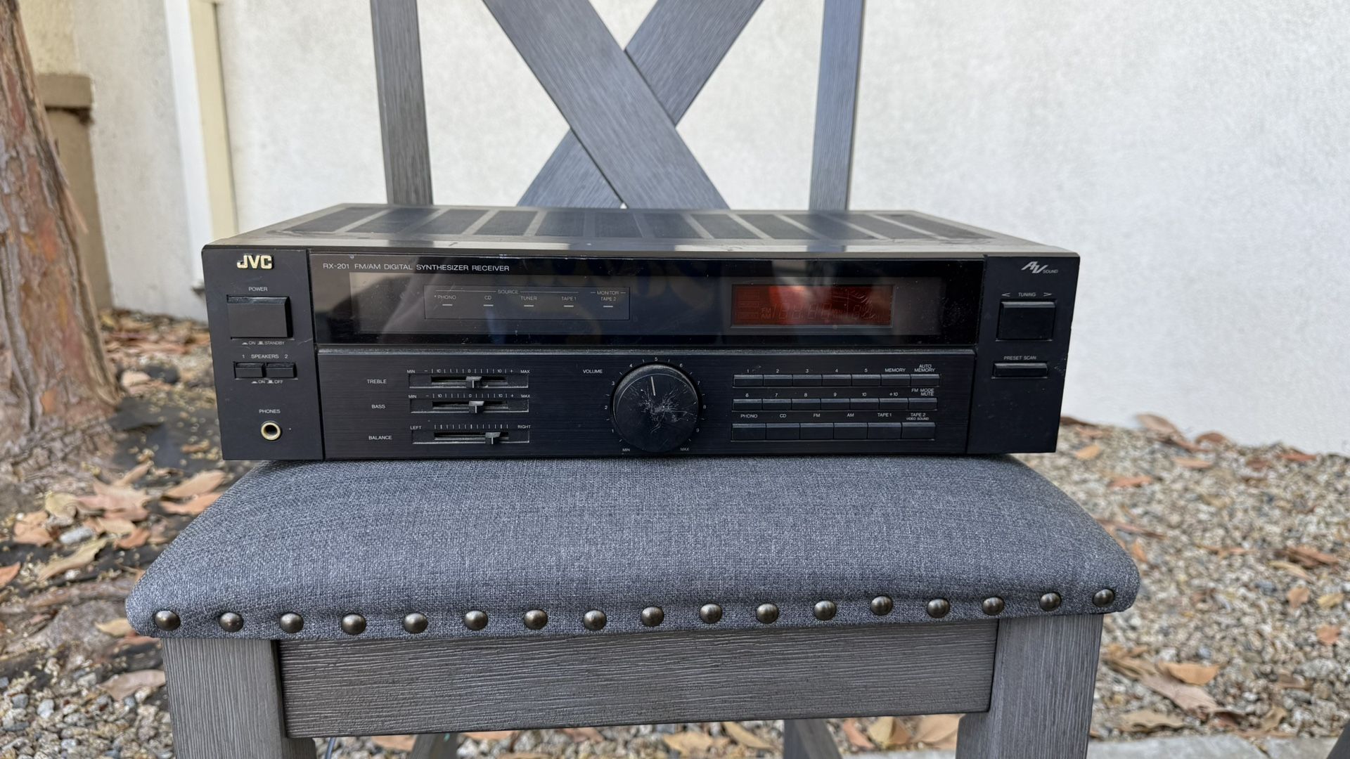 Vintage JVC RX-201 FM/AM Digital Synthesizer Stereo Receiver