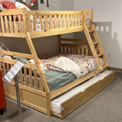 Bartly Natural Pine Twin/Full Bunk Bed With Storage Boxes
Homelegance$10 Down Payment And Financing Available