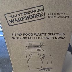 Garbage Disposal New 