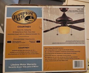 NEW-Hampton  Bay Courtney 42" Fan