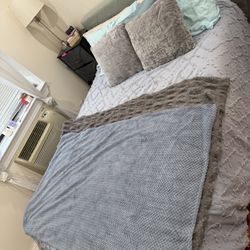 Upholstered Full Size Bed Frame  