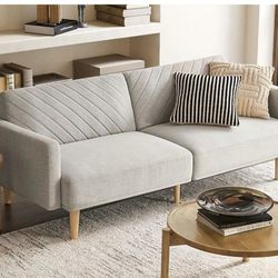 Light Grey Futon Sofa