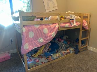 Montessori bunk bed full wood