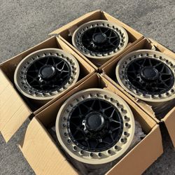 18” Black Rhino Alpha Wheels Matte Black Sand Ford F250 F350 SuperDuty New 8 Lug Rims Rines 8x170