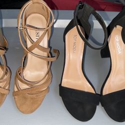Brown and Black Heels