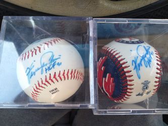Signed baseballs