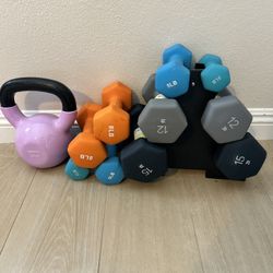 Weights And Kettlebell 