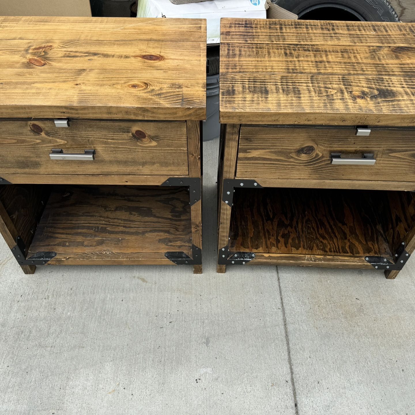 Rustic Nightstand Tables 