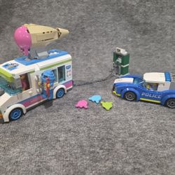 Lego city ice cream truck, Police chase.