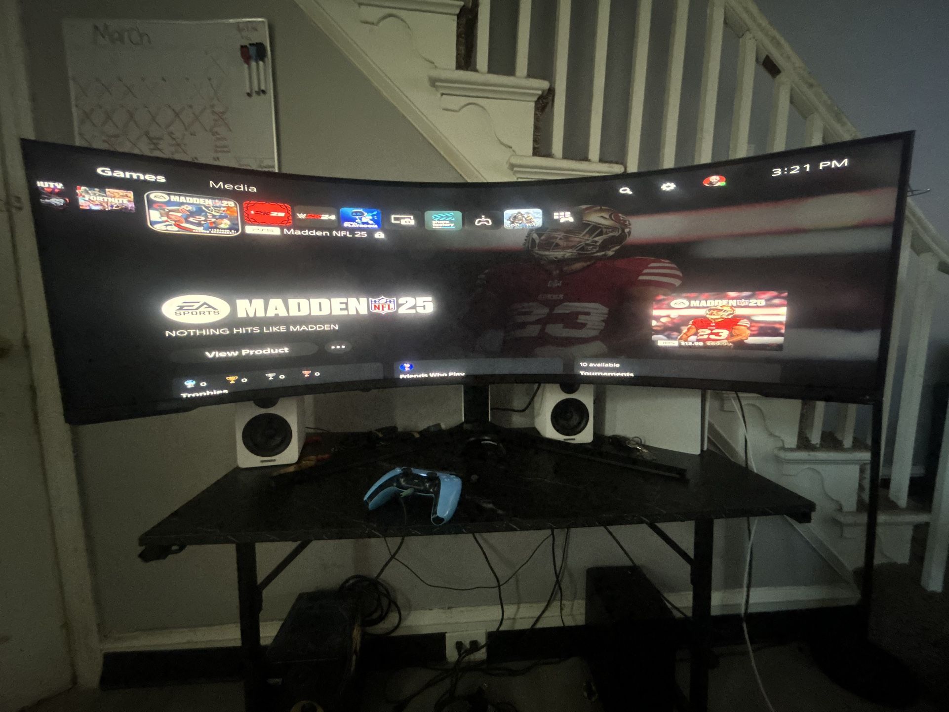 Samsung 57" Odyssey Neo G9 Dual 4K UHD Quantum Mini-LED Curved Monitor 