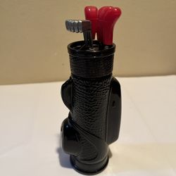 Vintage Avon Swinger Golf Club Bag After Shave Decanter Glass Bottle 1969