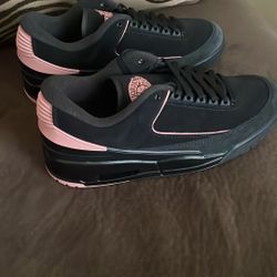 Jordan 2 Black And Rust Pink Noir Size 12