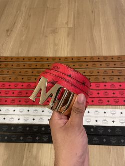 Red Mcm Belt