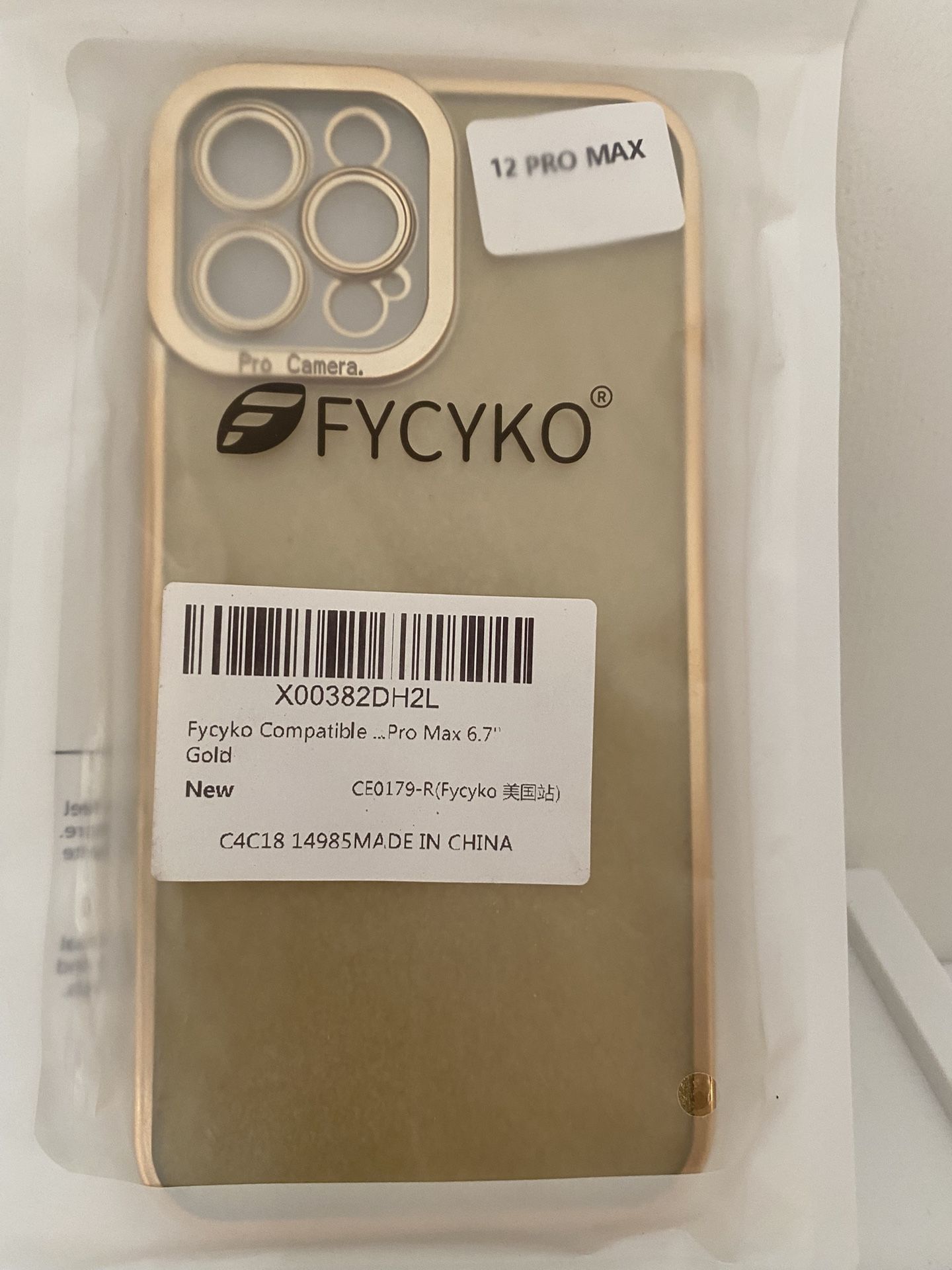 Gold iPhone 12 Pro Max Cover