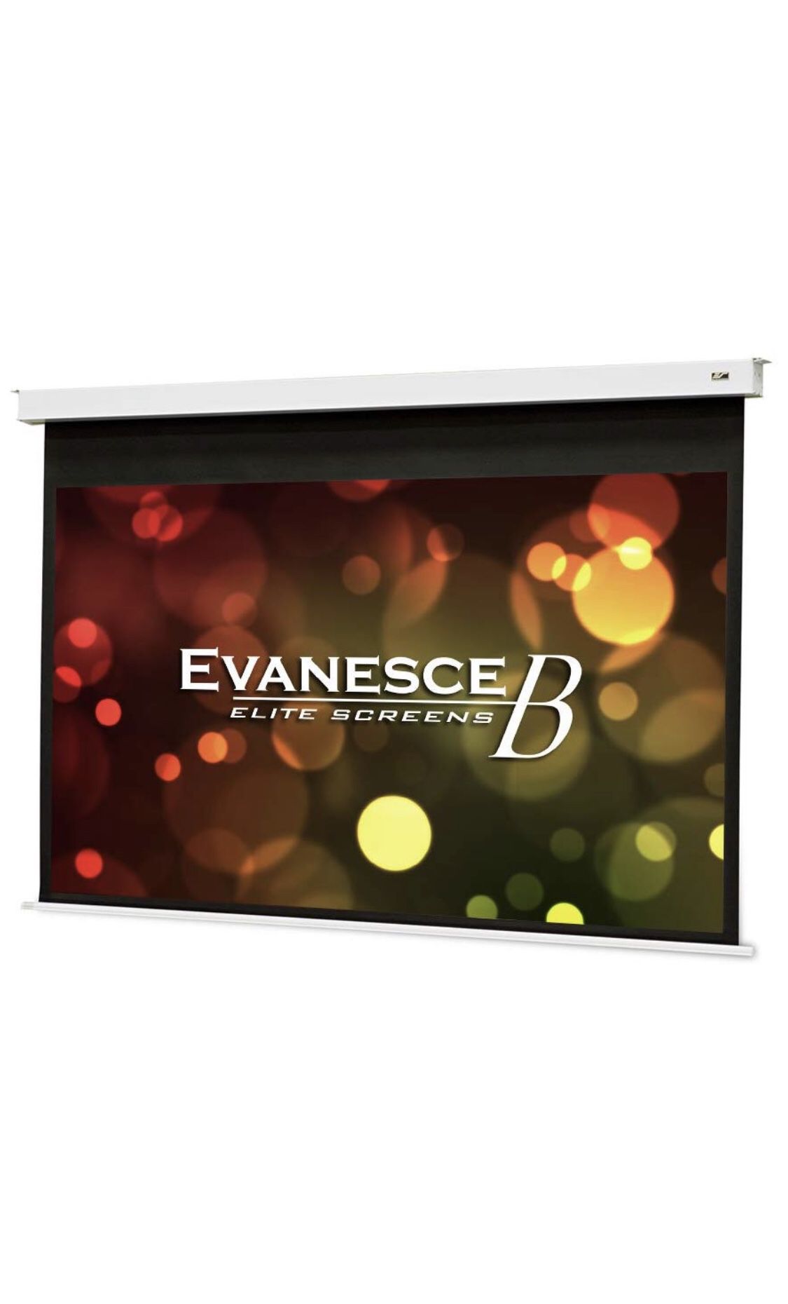 BraBrand new Elite Screens Evanesce B, 110" 16:9, Recessed in-Ceiling Electric Projector Screen