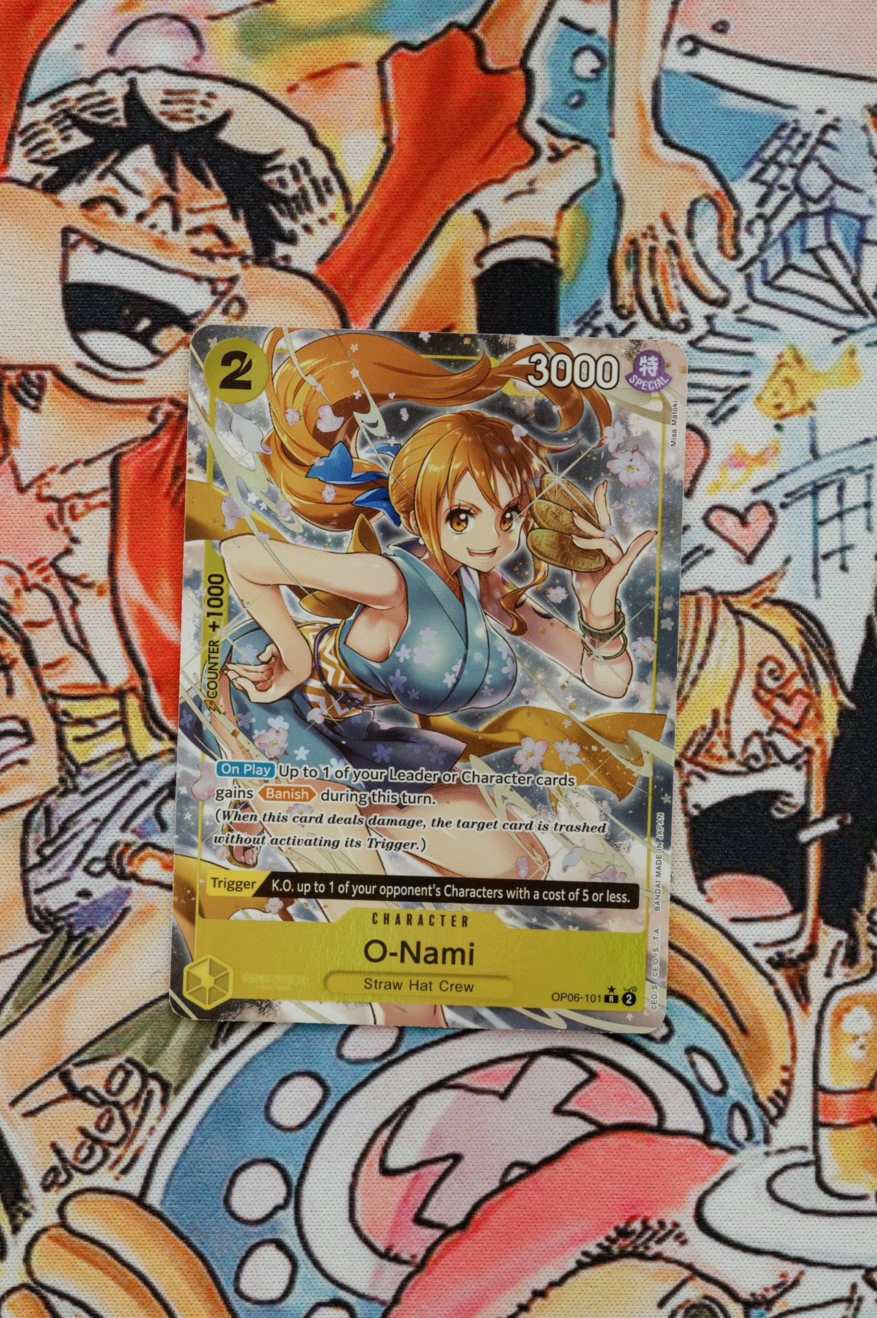 Op06-101 O-Nami AA One Piece Trading Card Game 