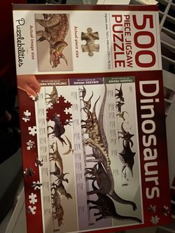Puzzle 500 pieces - dinosaurs